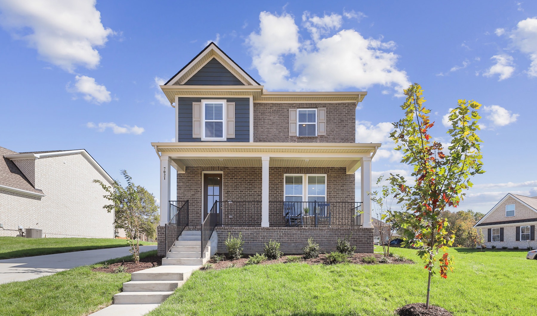 Exterior view of a single family home at Canvas at Mt. Juliet